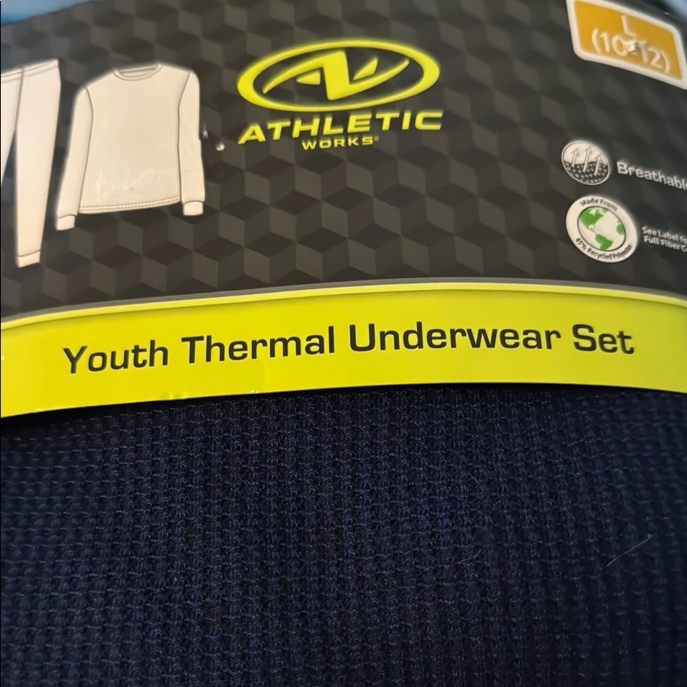 Athletic Works Youth Thermal Underwear Set - Navy